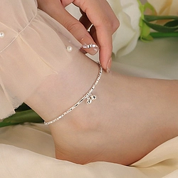 Unique Irregular Silver Bell Anklet