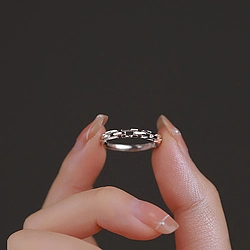 Minimalist Trendy Chain Ring for Women